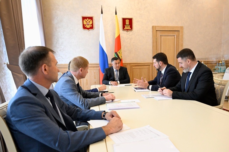 Игорь Руденя обсудил с представителем Минпромторга РФ развитие промышленности в Тверской области