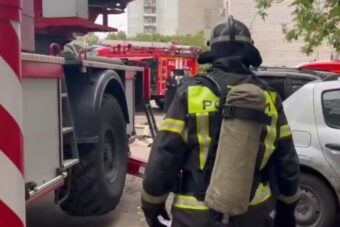 В Твери при пожаре в девятиэтажке эвакуировали 17 жителей