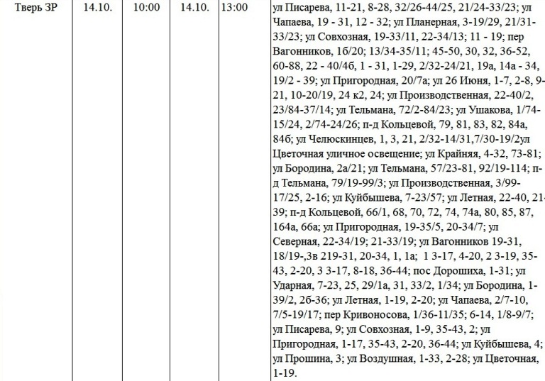 Жители Твери и области надолго останутся без света