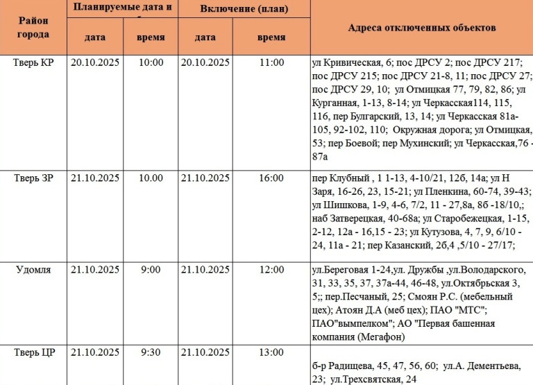 Жители Твери и области надолго останутся без света