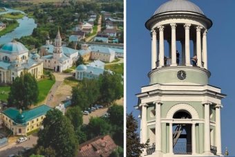 Отремонтированы часы на колокольне, поврежденные ударом молнии в Тверской области