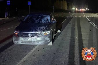 На трассе «Золотое кольцо» под Тверью автомобиль сбил женщину на «зебре»