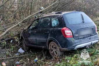 В Тверской области LADA вылетела в кювет, пострадала пассажир