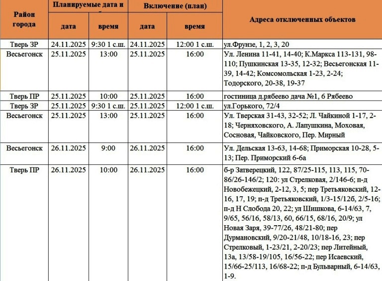 Жители Твери и области надолго останутся без света