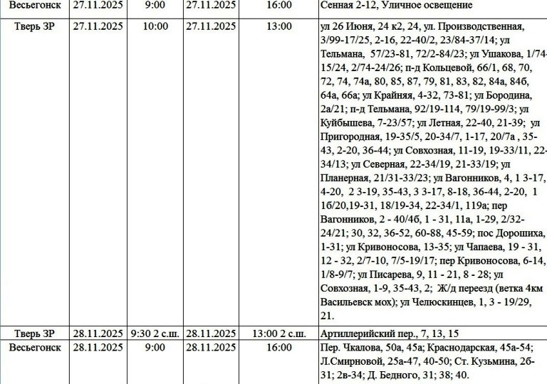 Жители Твери и области надолго останутся без света