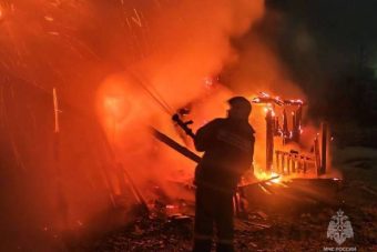 В Тверской области сгорел дотла дом
