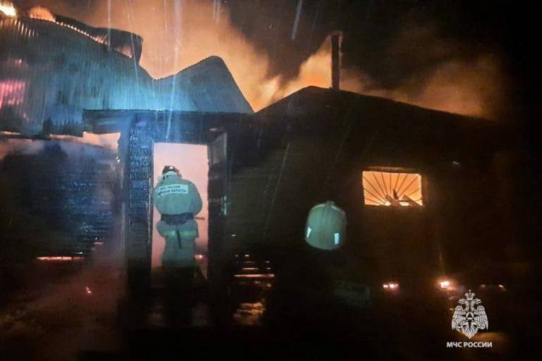 В Тверской области сгорел дотла жилой дом