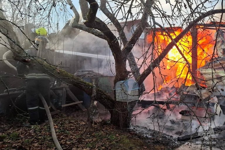 Дачный дом сгорел в Тверской области