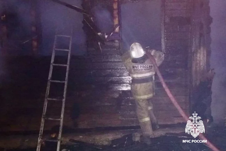 В Тверской области на ночном пожаре погибли два мальчика