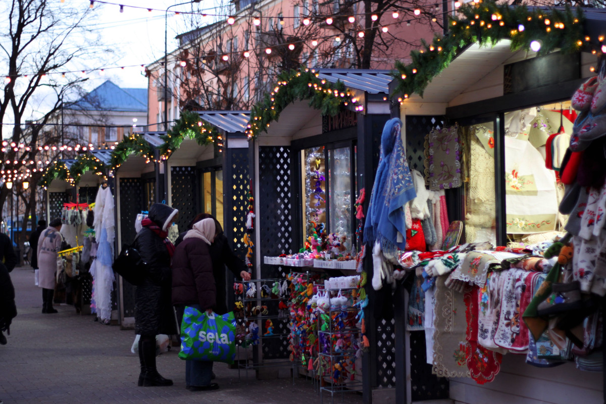 В Твери на бульваре Радищева открылась Рождественская ярмарка