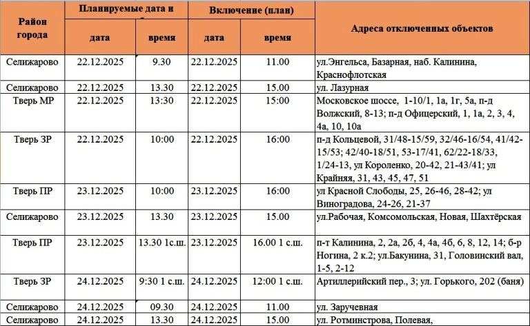Жители Твери и области надолго останутся без света