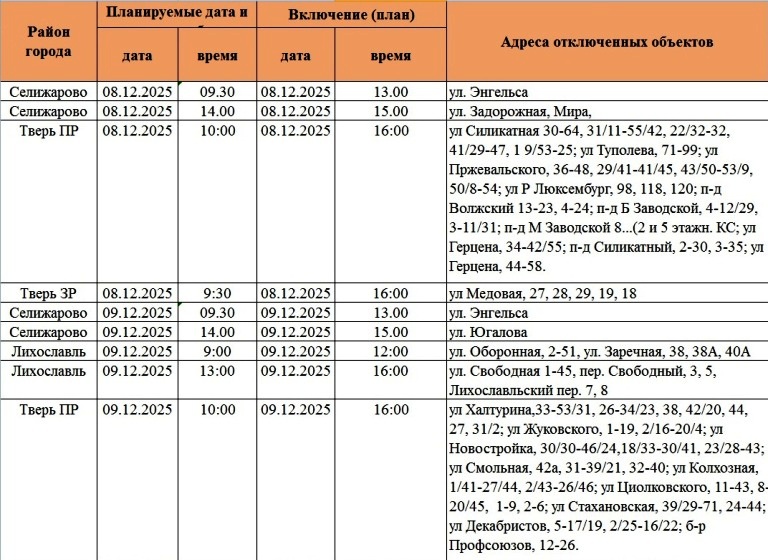 Жители Твери и области надолго останутся без света