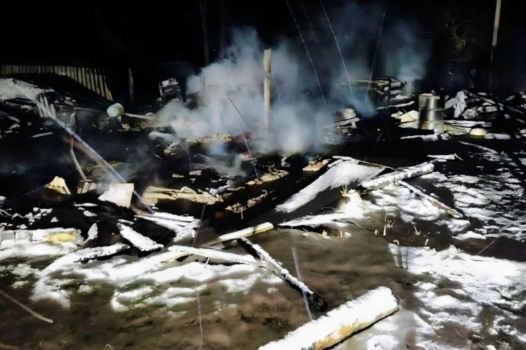 При пожаре в Тверской области погиб мужчина