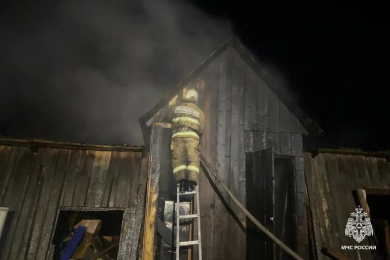 Женщина пострадала во время пожара в Тверской области