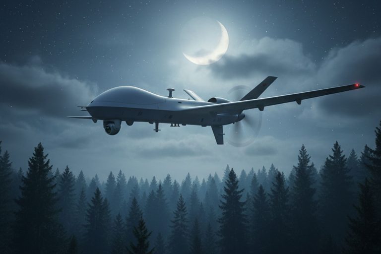 В небе над Тверской областью вечером сбили два беспилотника