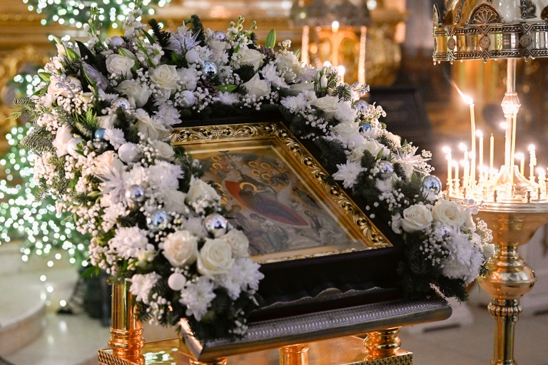 Глава Тверской области посетил Рождественское праздничное бдение в Спасо-Преображенском кафедральном соборе