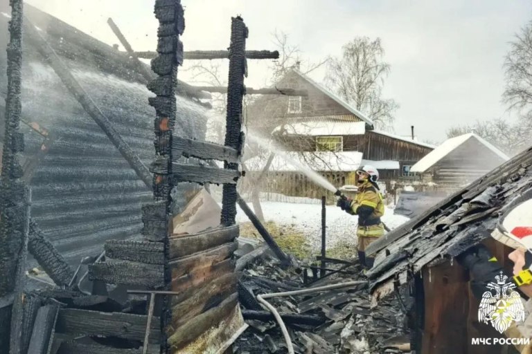 Женщина погибла при пожаре в Тверской области