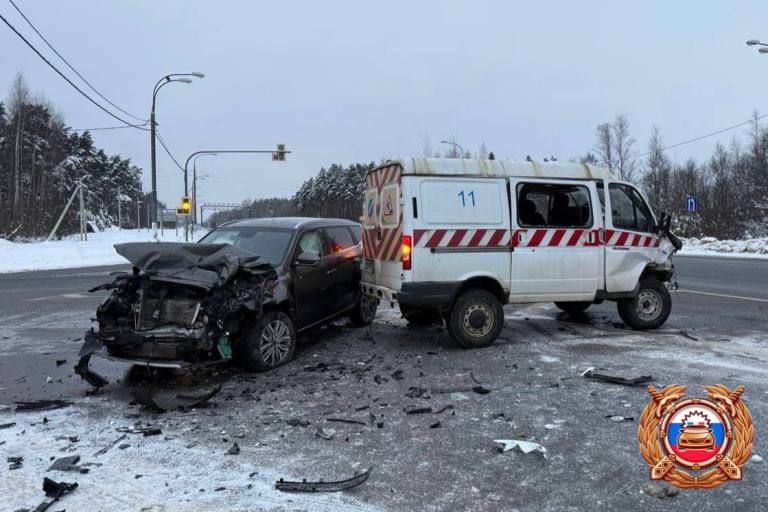 Два водителя пострадали в столкновении кроссовера с ГАЗелью на М-10 в Тверской области