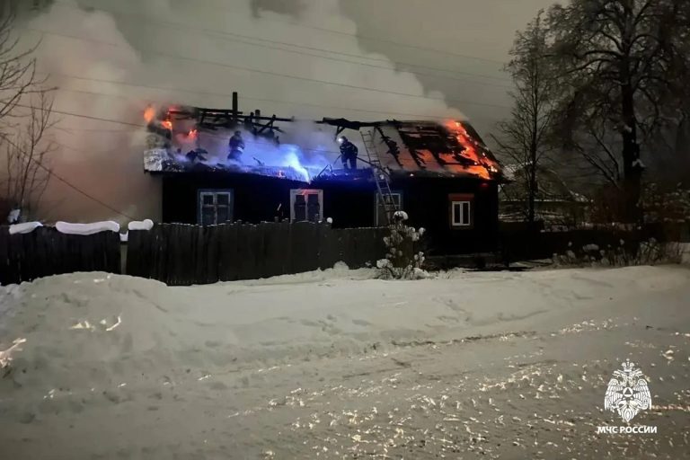 Газовые баллоны выносили из горящего дома в Тверской области