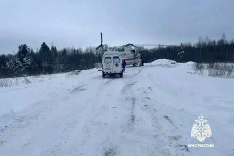 Вертолет использовали для транспортировки больного в Тверской области