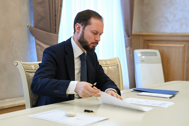 Виталий Королев провел встречу с председателем Заксобрания Тверской области Сергеем Голубевым