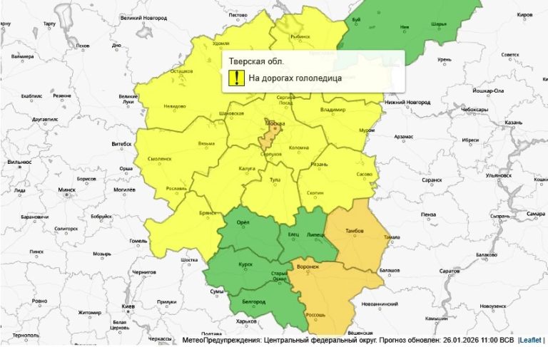 Тверскую область накроют сильные снегопады