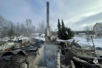 На пожарище в Тверской области обнаружено тело погибшего