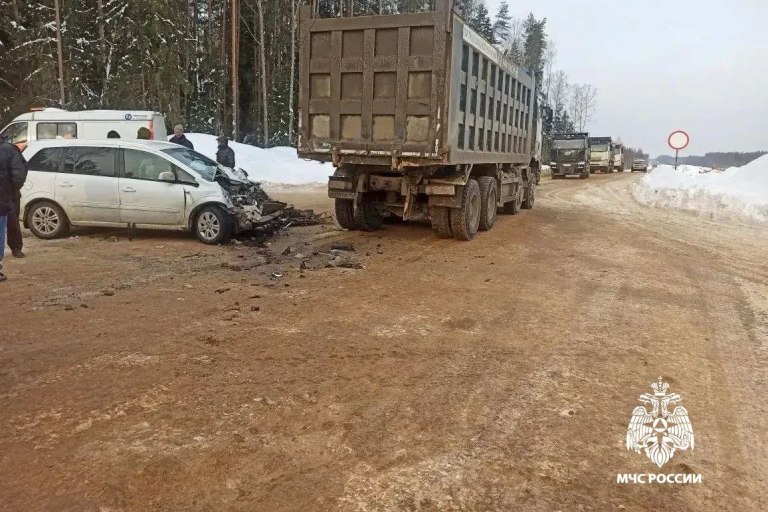 Два человека пострадали в ДТП с многотонным грузовиком под Тверью