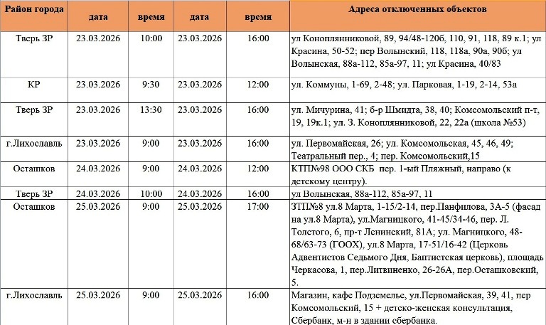 Жители Твери и области надолго останутся без света