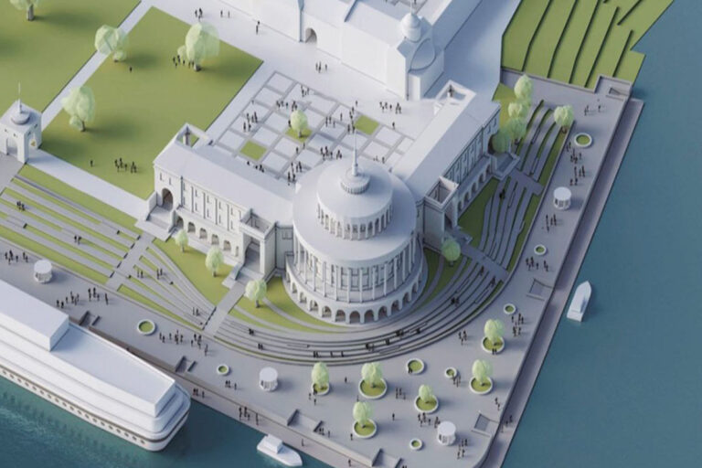 Строительство нового Речного вокзала в Твери идет без выходных