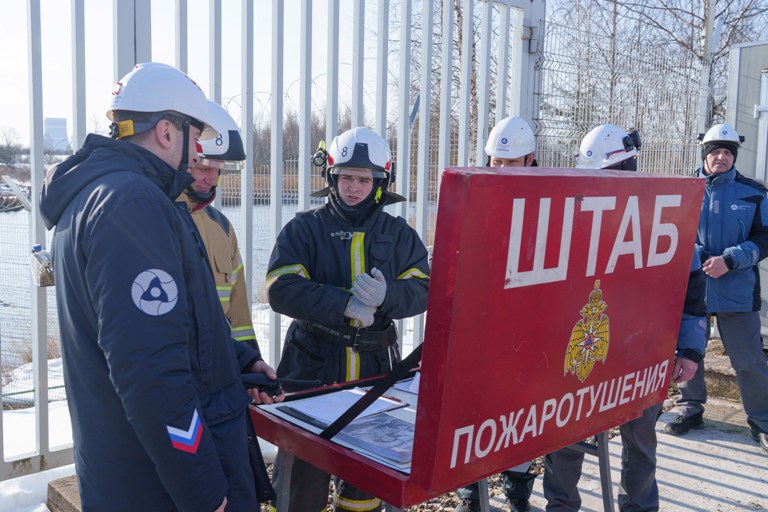 На Калининской АЭС прошли масштабные учения по предупреждению паводков и природных пожаров