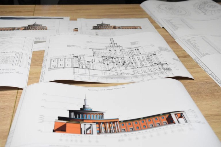 Строительство нового Речного вокзала в Твери идет без выходных