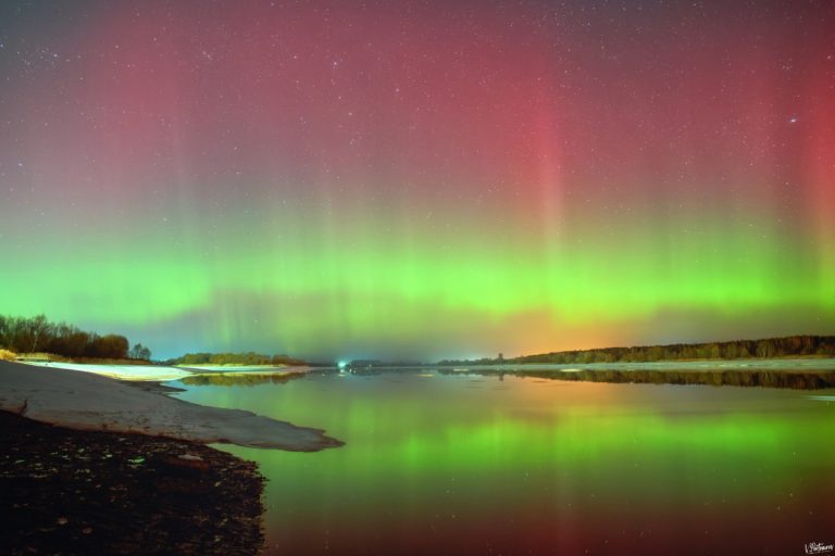 Из-за сильнейшей магнитной бури жители Тверской области наблюдали Северное сияние