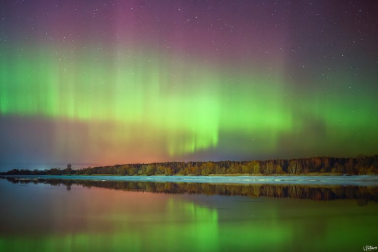 Из-за сильнейшей магнитной бури жители Тверской области наблюдали Северное сияние