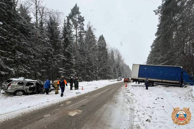 В Тверской области водитель Renault Duster погиб в столкновении с КАМАЗом