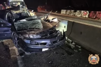 Под Вышним Волочком на трассе М-10 произошло серьёзное ДТП