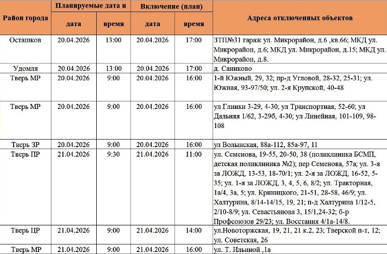 Жители Твери и области надолго останутся без света