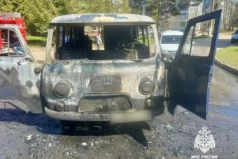 В Тверской области на ходу загорелся автомобиль