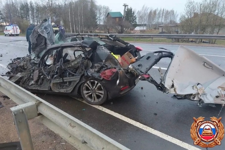 После встречи с фурой в Тверской области легковушку разорвало в клочья