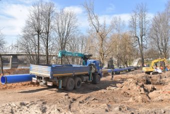 В Твери завершают прокладку 1250-метрового трубопровода