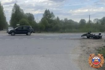 На дороге в Тверской области сбили мотоциклиста
