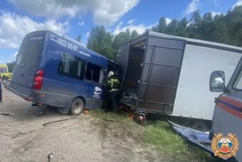 Серьёзное ДТП с автобусом произошло на трассе в Тверской области Серьёзное ДТП с автобусом произошло на трассе в Тверской области