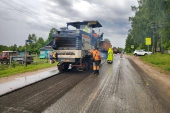 В Тверской области продолжается ремонт социально важной автодороги