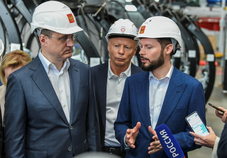 Александр Новак и Виталий Королев посетили предприятие «ТверьКанатДор»
