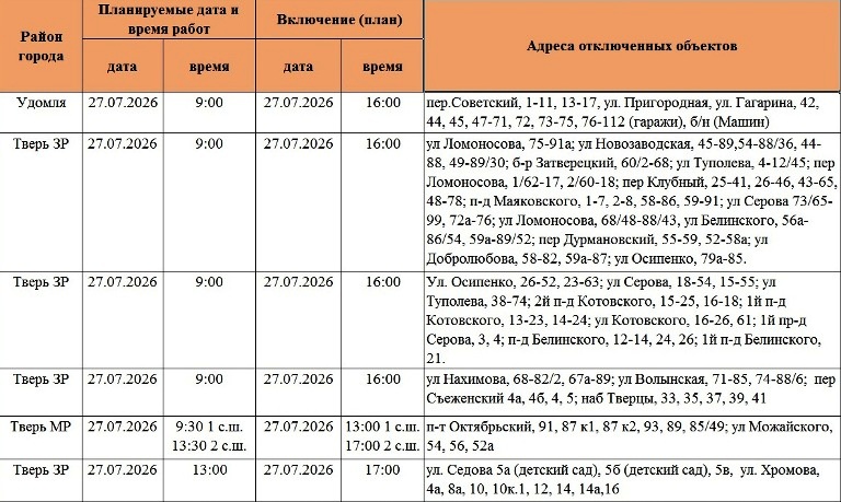 Жители Твери и области надолго останутся без света