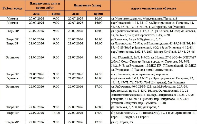 Жители Твери и области надолго останутся без света