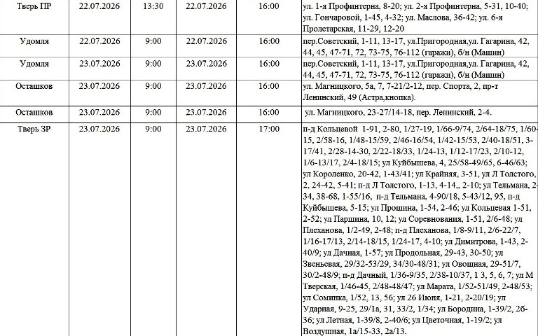 Жители Твери и области надолго останутся без света
