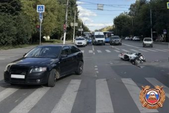 В Твери водитель Audi спровоцировал ДТП с байкером В Твери водитель Audi спровоцировал ДТП с байкером
