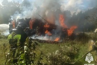 В Тверской области сгорел дотла жилой дом