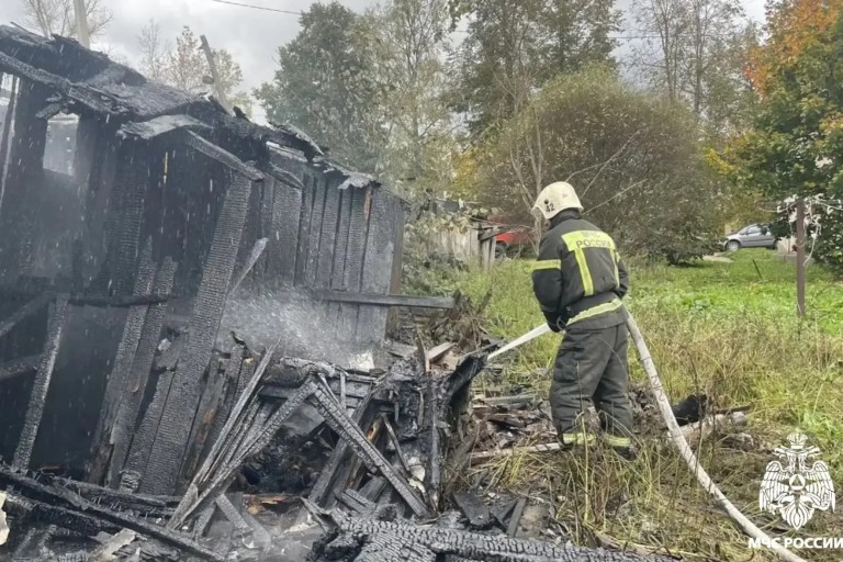 В Тверской области полыхал пожар